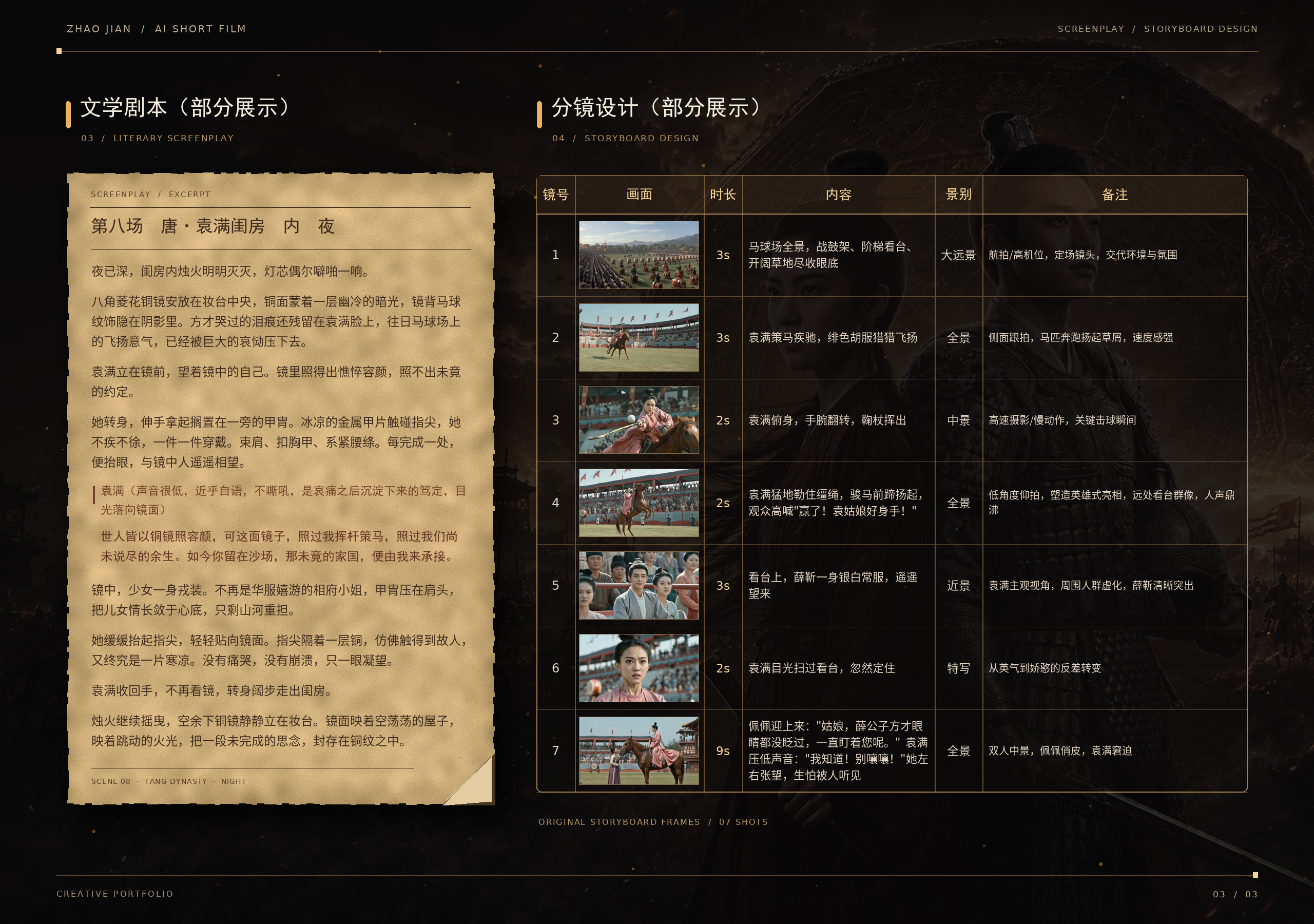 《照见》文学剧本与分镜设计